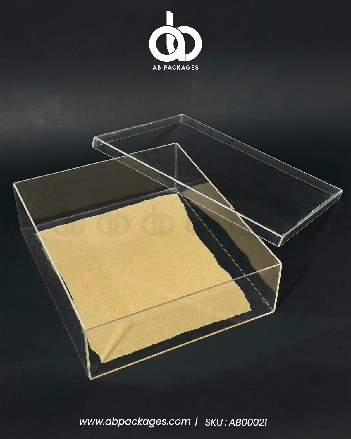 Acrylic Square Storage Container – AB PACKAGES