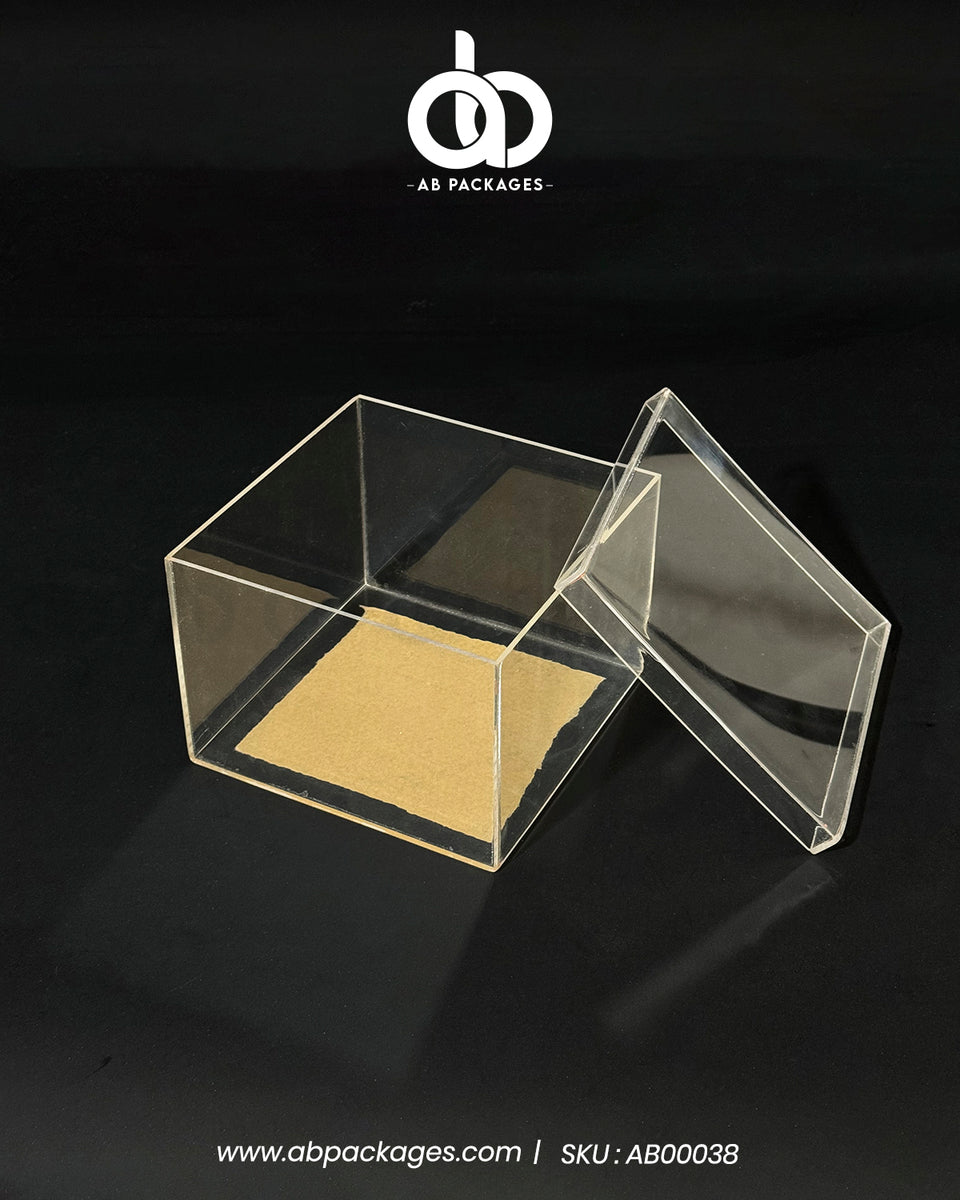 Premium Clear Acrylic Top & Bottom Box – AB PACKAGES