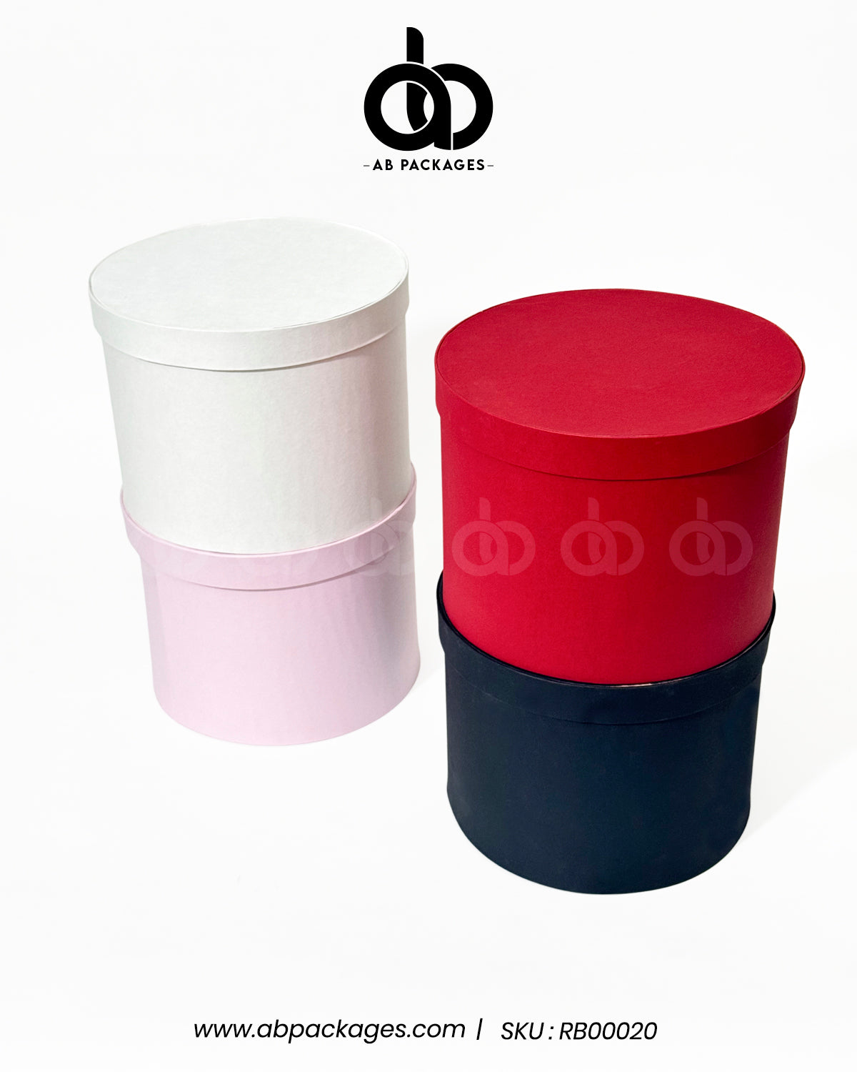 Round Rigid Boxes TrioTone Round Rigid Box – AB PACKAGES