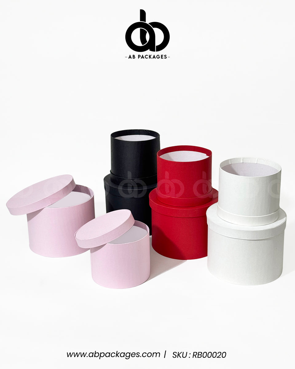 TrioTone Round Rigid Box – AB PACKAGES